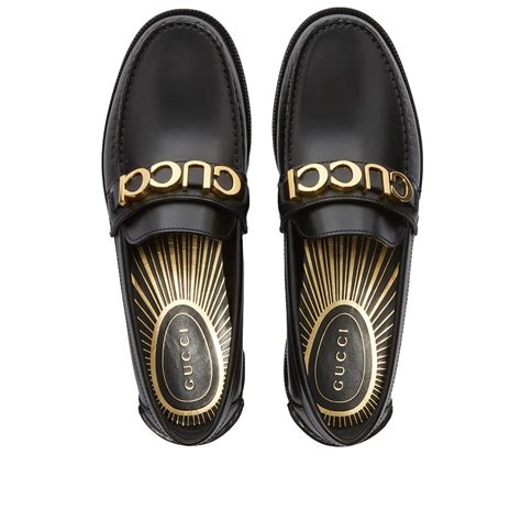 gucci logo loafer